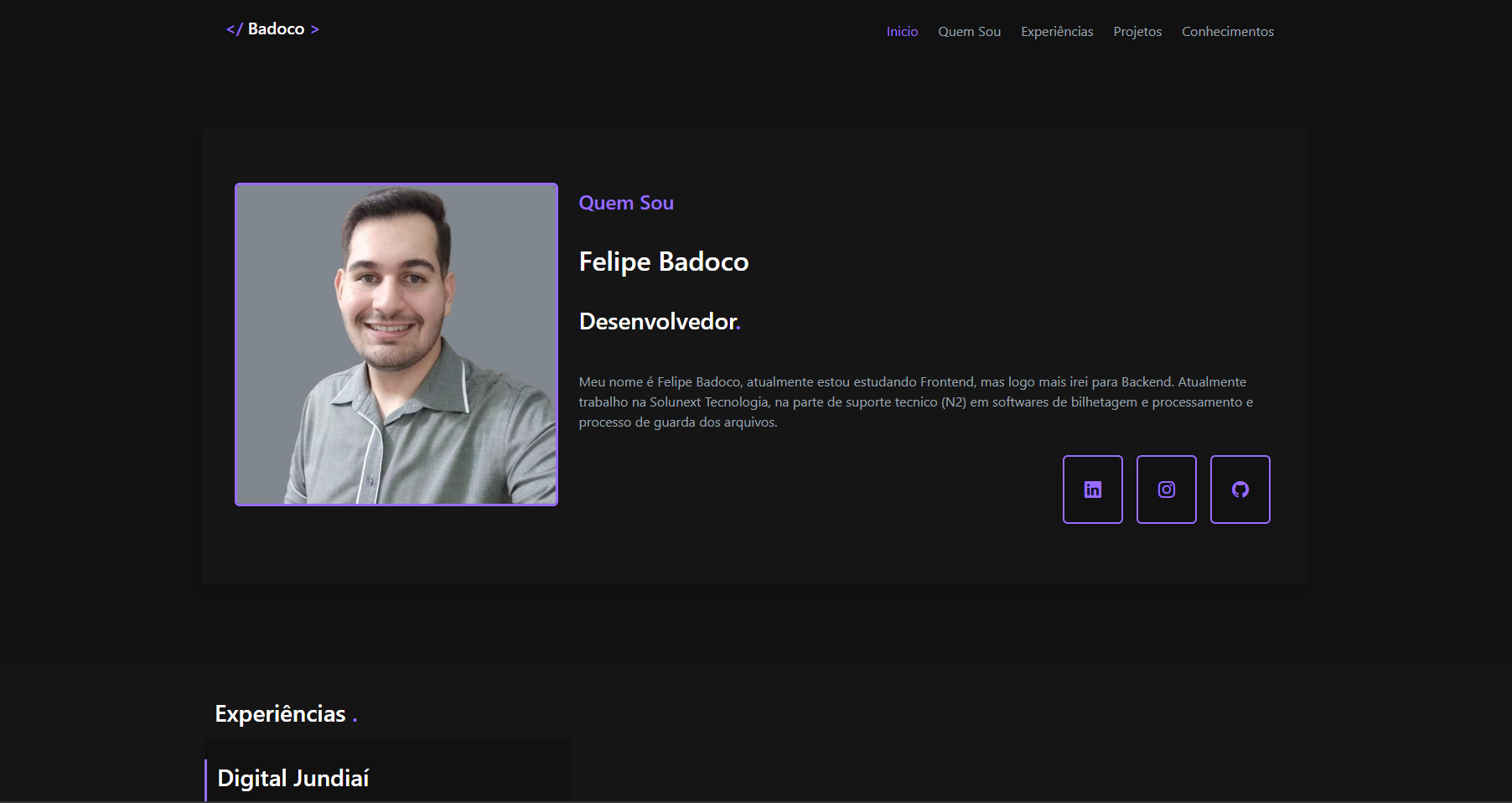 Imagem do Projeto Portfólio